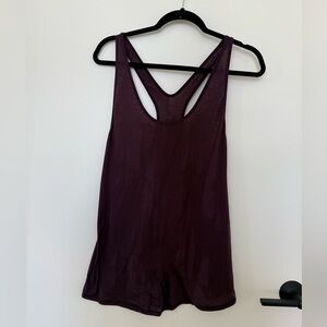 Lululemon Maroon Racerback Tank Top Size 8
